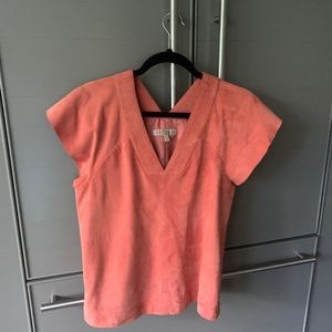 Leather Top, Goat Leather EUC size S